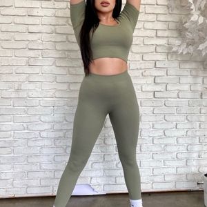 RIBBED SET SMALL DEEP SAGE